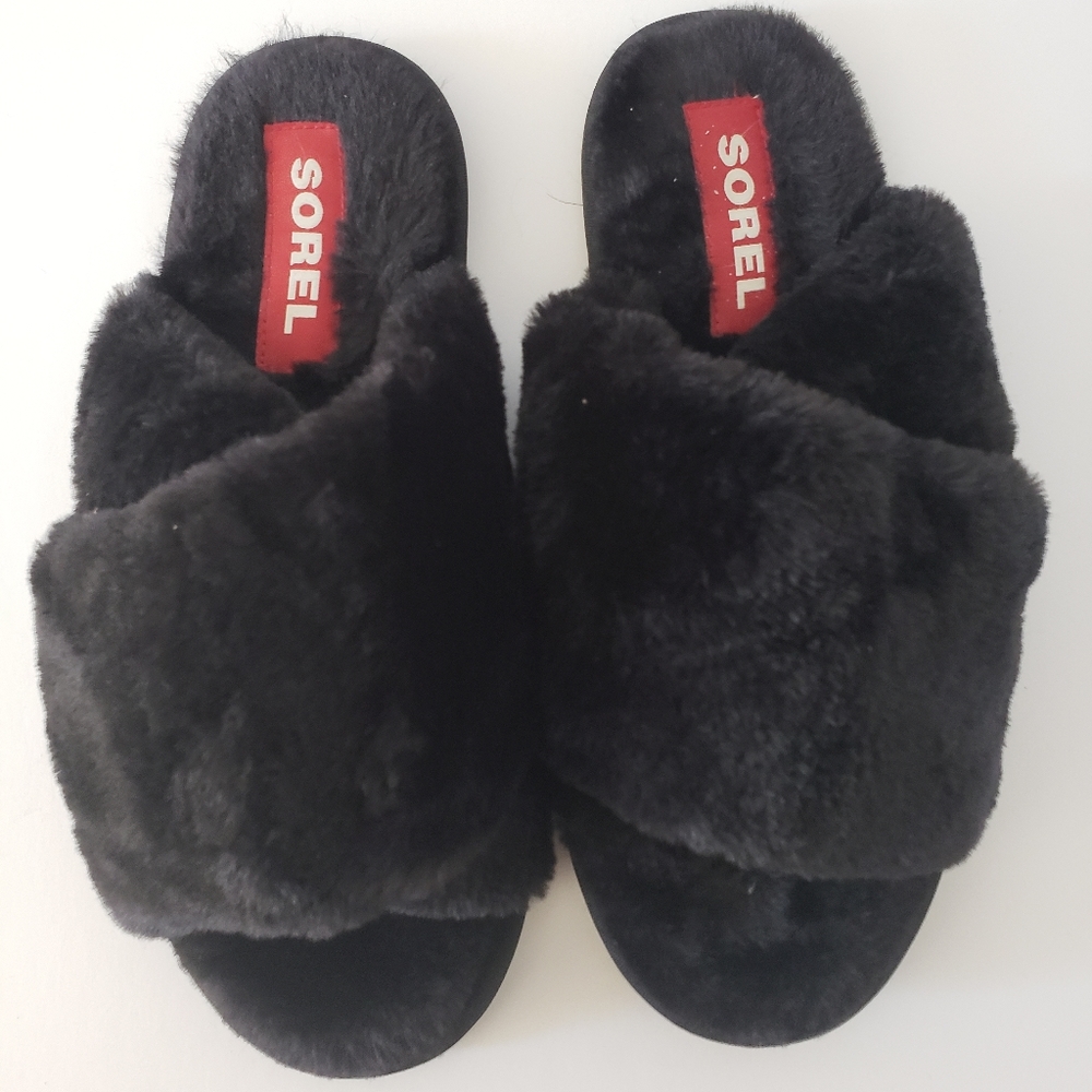 Sorel Black Slippery Shoes